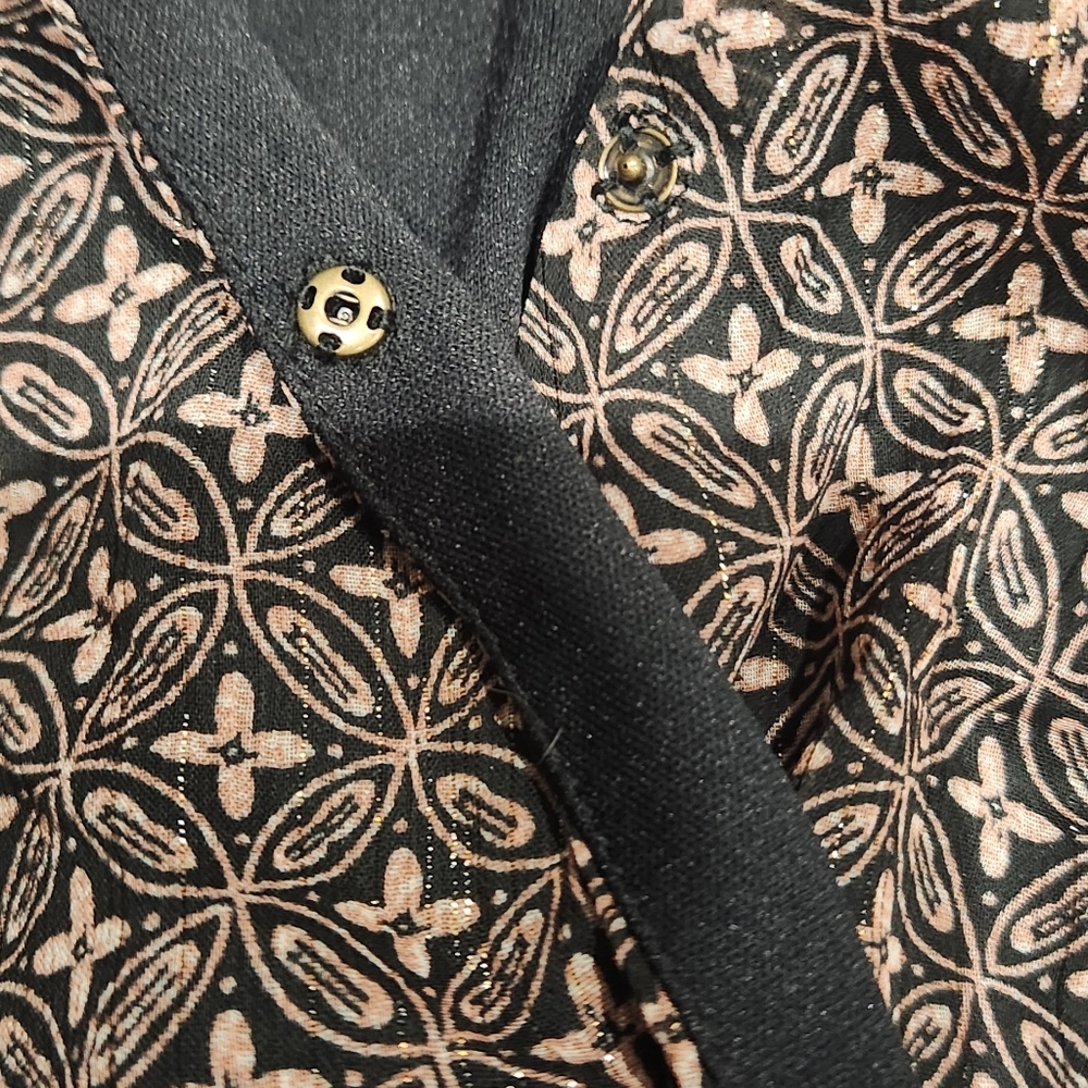 Mimi Chica Black and Brown Patterned Dress - Picture 4 of 7
